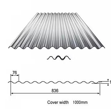 China Galvanized Steel Coil Grade ASTM for Customized Corrugated Roofing Panels YX66-470 for sale