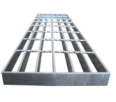 China Hot-dipped Galvanized Steel Grating with Industrial Design Style and 50mm Cross bar pitch for sale