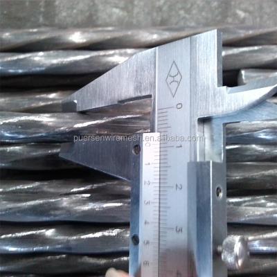 China MS BAR SQUARE TWISTED 6 mm 8 mm twisted steel for sale