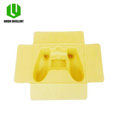 China Recycled Materials Paper Pulp Tray For Consumer Electronics Game Custom Console Molded Pulp Packaging for sale