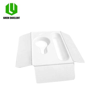 China Recycled Materials Customized Biodegradable Moisture Proof Molded Inner Paper Pulp Tray Insert Pad Packaging For Electronic Product for sale