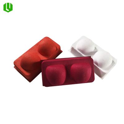 China Adhesive Glue Molded Wet Pressing Biodegradable Pulp Bagasse Paper Pulp Packaging Trays for sale