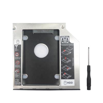 China Universal Hot Stock 9.5mm Plastic 2ND SATA HDD Carriage With Buckle Screw Drive, Model: TITH4BS for sale