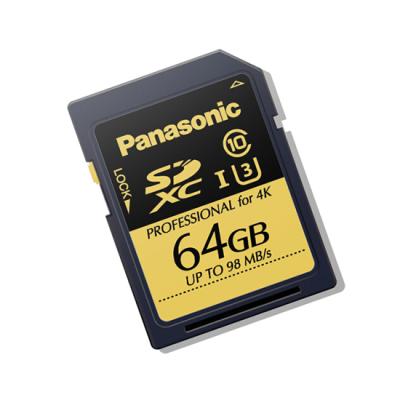 China Panasonic RP-TDUC64ZX0 64G SD card for digital camera gital 64GB video camera for sale