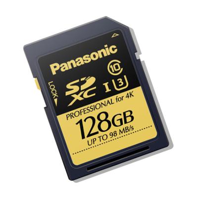 China Panasonic RP-TDUC12ZX0 128G SD card for digital camera gital 128GB video camera for sale