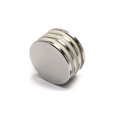 China Industrial Magnet High Strength 3M Adhesive Nickel Plated Disc Neodymium Magnetic Material Magnets for sale