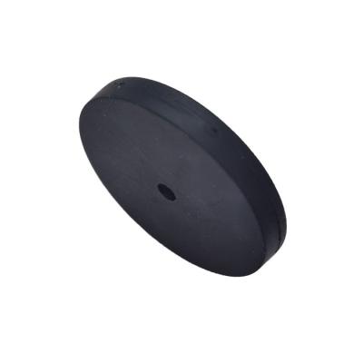 China Industrial Disc Magnets Black Rubber Coated Neodymium Magnets Fixture for sale