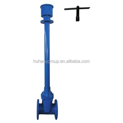 China General Malleable Iron Flanged Extension Shaft Gate Valve Underground for sale