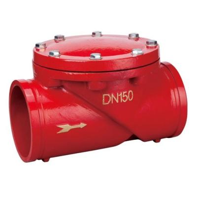 China General Ductile Iron Grooved Swing Check Valve for sale