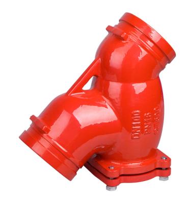 China Ductile Iron Grooved Water Filter Hose Fitting Equal for sale