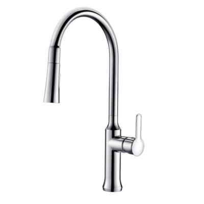 China 2021 Contemporary New Stylish 360 Degree Rotating One-Handle Kitchen Pull-Down Faucet for sale