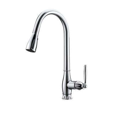 China Factory Price Contemporary Kitchen Faucets With Pull Down Sprayer Single Handle Faucet Brand New Upgraded Faucet for sale