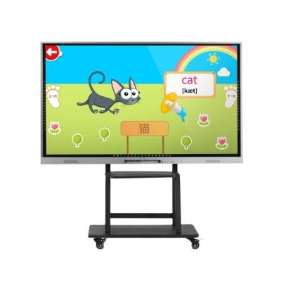 China 4K Lecture Smart Board Interactive Classroom Led Smart Electric Teaching Board Intelligent Enrollment Board With Built-in OPS Computer for sale