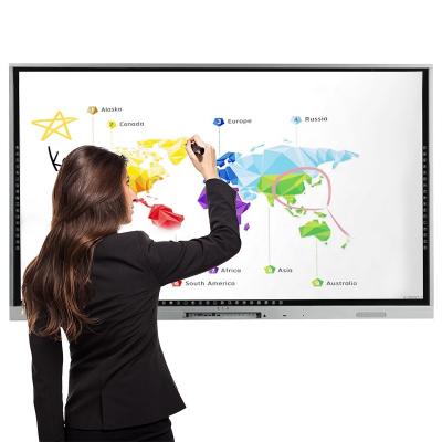 China 85 Inch China OEM ODM Design School Teacher Interactive Smart Digital Board For Lecture Hall And Classroom Kids School Flat Panel for sale