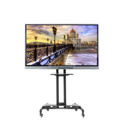 China 86 Inch School Teaching High Quality Commercial Interactive Whiteboard Touch All In One Monitor With Mini Pc Infrared Radio for sale