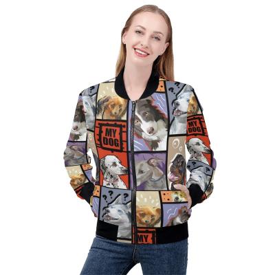 China Anti-pilling Women Windbreaker Jacket Wholesale American Samoa Polynesian Personalised All Over Print Zipper Casual Jackets For Women for sale