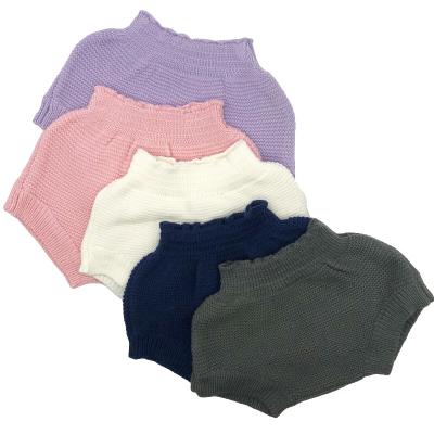 China New Design Breathable Baby Knit Triangle Shorts Pants Baby Bloomer Shorts for sale