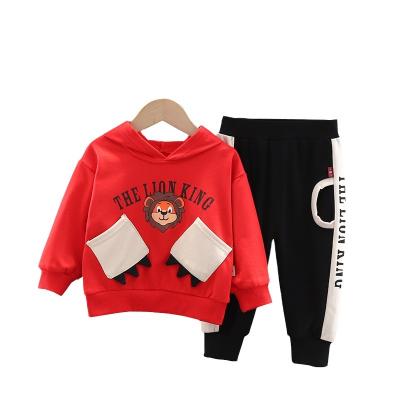 China Factory Wholesale Casual Children's Long Sleeve Sweater 2022 Cartoon Two-Piece Suit Spring And Autumn Long Sleeve for sale