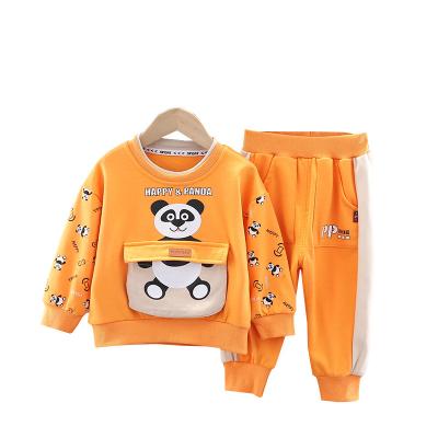 China 2022 casual made in china children's cartoon suit two-piece boys spring and autumn long-sleeved casual suit for sale