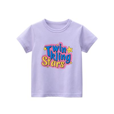 China 2022 Summer New Breathable Cotton Baby Sleeve Custom Printed Top Short T-shirt for sale