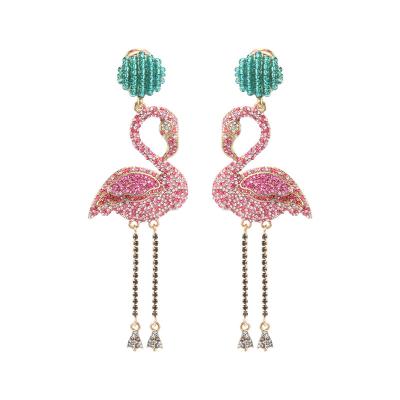 China ODM FASHIONABLE joyeria-por-maire chic women earrings earrings 2022 big flamingo earrings customized for sale