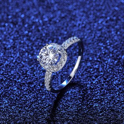 China Anillos de matrimonio 925 promise jewelry women moissanite engagement ring romantic personalized sterling silver diamond for sale