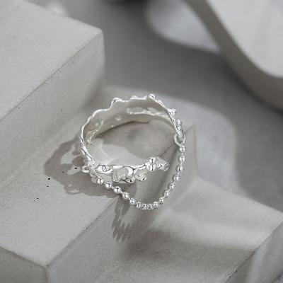 China OEM CLASSIC custom logo korean platinum ring joyas de plata 925 ring for women for sale