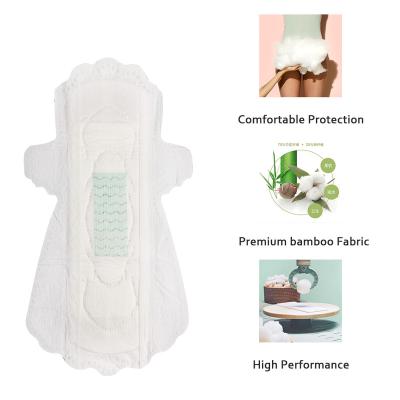 China OEM/ODM Breathable White Bamboo Packing Organic Pads Sanitary Napkins For Women Pads Ultra Thin Grass Sanitary Pads for sale