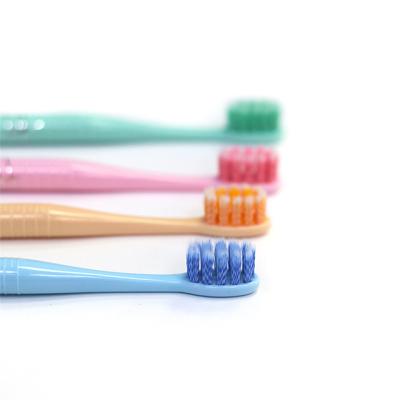 China Factory Direct Sale Plastic Custom Logo Adult Toothbrush Soft Stiffens Colorful for sale