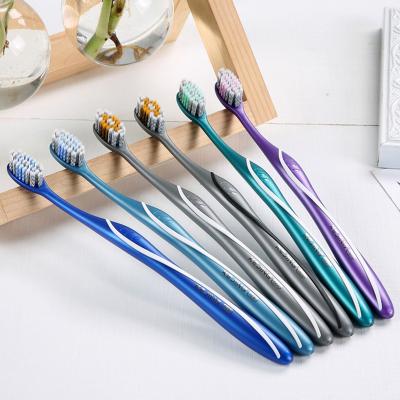 China Soft-Bristle Toothbrush Home Use High-Grade Spiral Plastic Filaments Brush Adults Independent Packaging Factory for sale