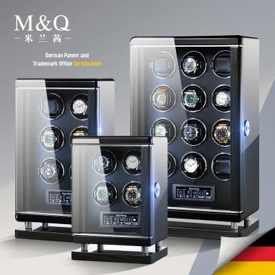 China Hot Sale Hand Made Luxury Fingerprint Amazon Automatic Watch Winder For Mechanical Watch for sale