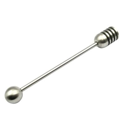 China Creative Minimalist Metal Drink Stirrer Coffee Stirring Spoon Stainless Steel Honey Mixing Dispensing for sale