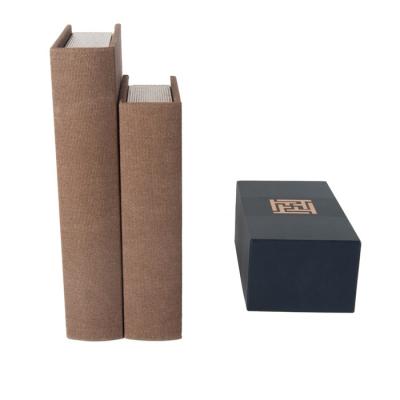 China Fashion appearance the best picture canvas box cover canvas decorative books for study room decoration for sale