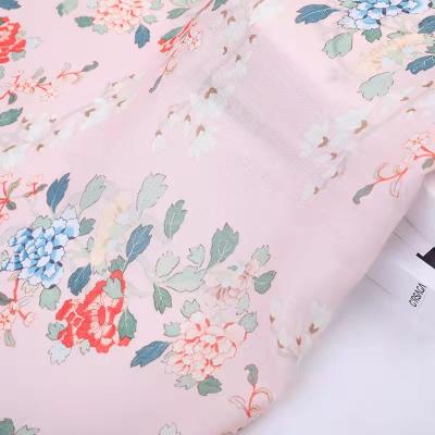 China Wicking Tencel Canvas Ramie Fabric Shirt Skirt Dress Fabric Digital Printed Bohemian Style for sale