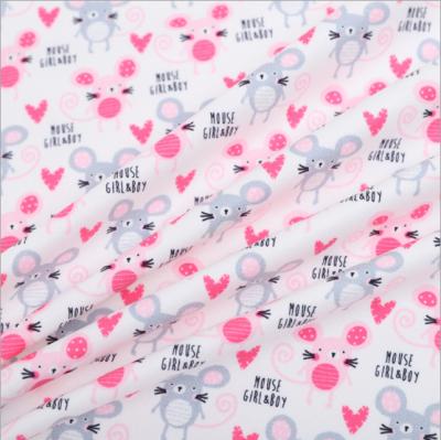 China Boutique Fabric Wicking Velvet Flannel Printing Various Patterns Breathable Fabric for sale