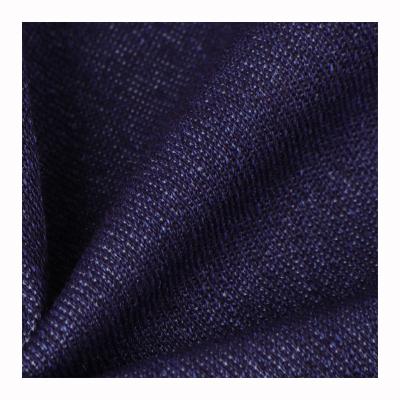 China High Quality Wicking Stretch Twill Knit Denim Solid Color Fabric Drape Dress Shorts Jeans Fabric for sale