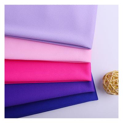 China Modern Simple Breathable Net Wicking Fabric Double Sided Worsted Knitted Quick Drying Fabric Loungewear Sportswear Fabric for sale