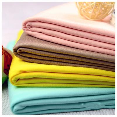 China Hot Selling Wicking Fabric Underwear Dress Stretch Color Modal Rayon Semi-combed Cotton Fabric for sale