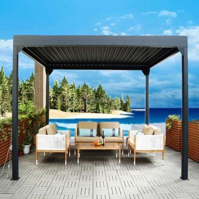 China Easily Assembled Retractable Pergola Roof Covers, Sun Asia, Roll Fabric Roof Pergola Covers for sale