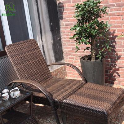 China Modern Outdoor Patio Lounge Furniture Leisure Hotel Pool Rattan Beach Sun Sofa for sale