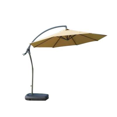 China Modern Courtyard Parasol Commercial Open Air Crank Operated Canopy Around Aluminum Alloy Outdoor Umbrella for sale