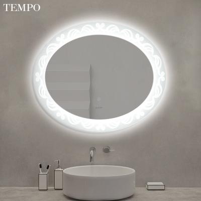 China 5 Mm Mirror Body Silver Copper Free Full Body Induction Bathroom Bright Smart Led Mirror for sale