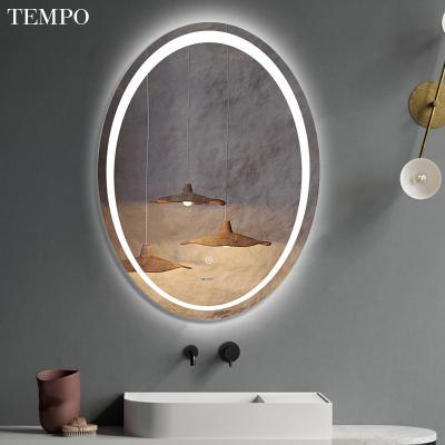 China Wall Mounted Luxury Golden Vanity Led Mirror Light Bathroom Smart Touch Sensor Switch for sale