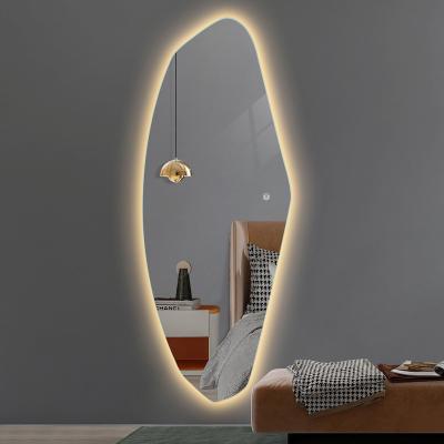 China Factory Price Makeup Mirror Function Intelligent Fog Light Irregular Led Glass Touch Screen for sale