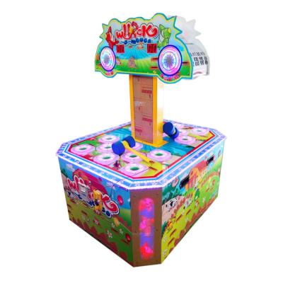 China With Light Threeplus Led Knock Crazy Mouse Frog Hammer Game Machine For Sale for sale