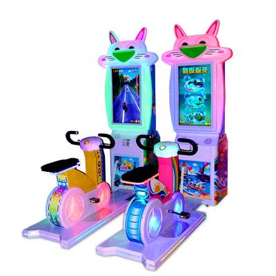 China Playground Threeplus kids bicycle fun kiddie ride speed bike coin operated indoor arcade kids video game machine for sale