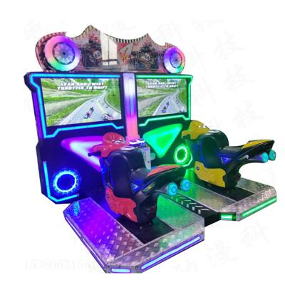 China Coin Operated Metal+acrylic+plastic Threeplus Super Bike Racing Simulator With Seat Game Machine for sale