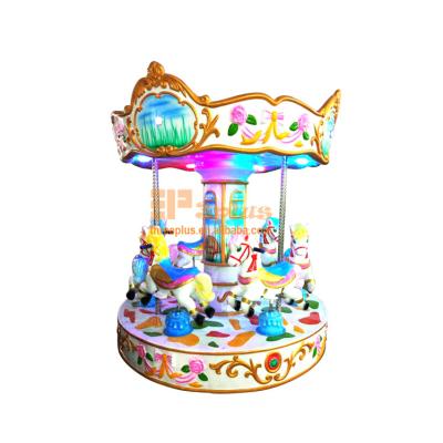 China Playground Fairground Amusement Park Kids Rides Royal Game Machine 6 Seats Carousel For Sale for sale