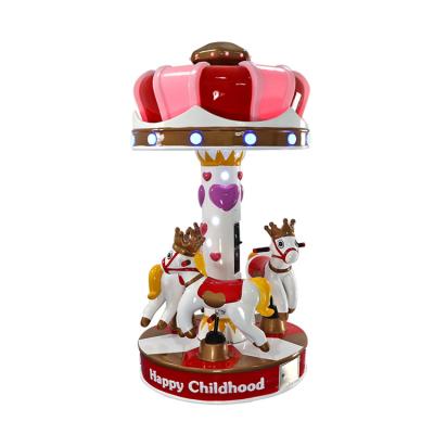 China Merry Fun Threeplus Piece Kids Carousel Horse Go Round Toy With Music For Sale for sale