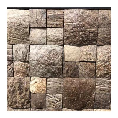 China High Quality Low Water Absorption Convex Coconut Shell Mosaic For Wall Tile For Multi Occasion Use for sale